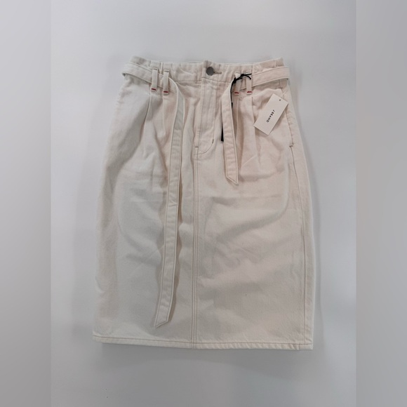 J Brand Dresses & Skirts - NWT J Brand Women’s White Denim Knee Length Skirt Size 25